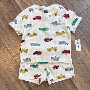Old Navy Kids' Car Print Set - Red, Green, Yellow